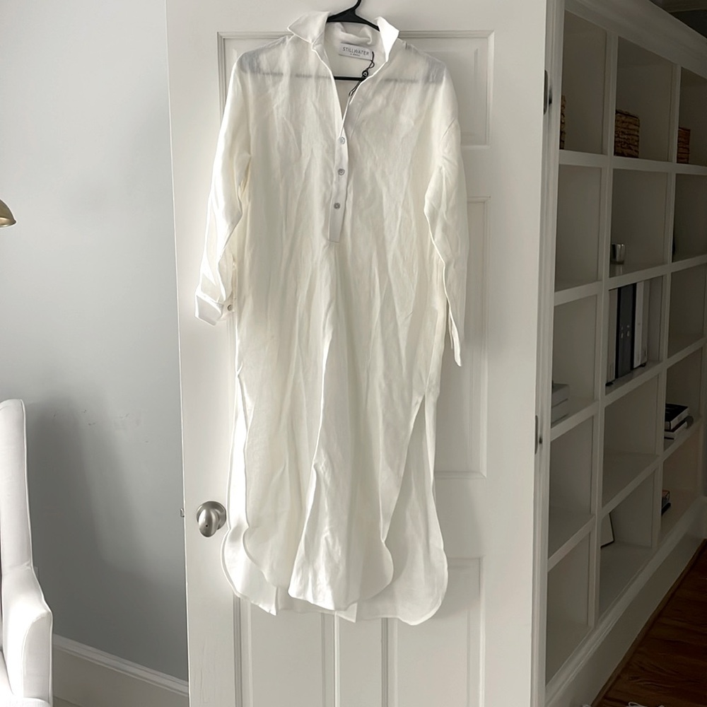 White Tunic dress/ beach cover up NWT